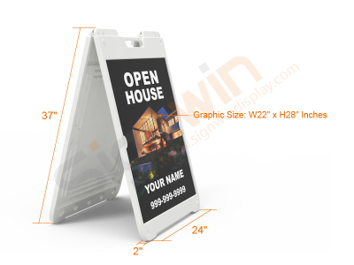 SimpoSign II A Frame Sign Display Print Stand for Notice & Warning 02